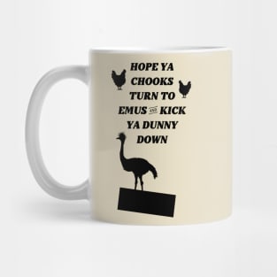 Chooks and Emus Mug